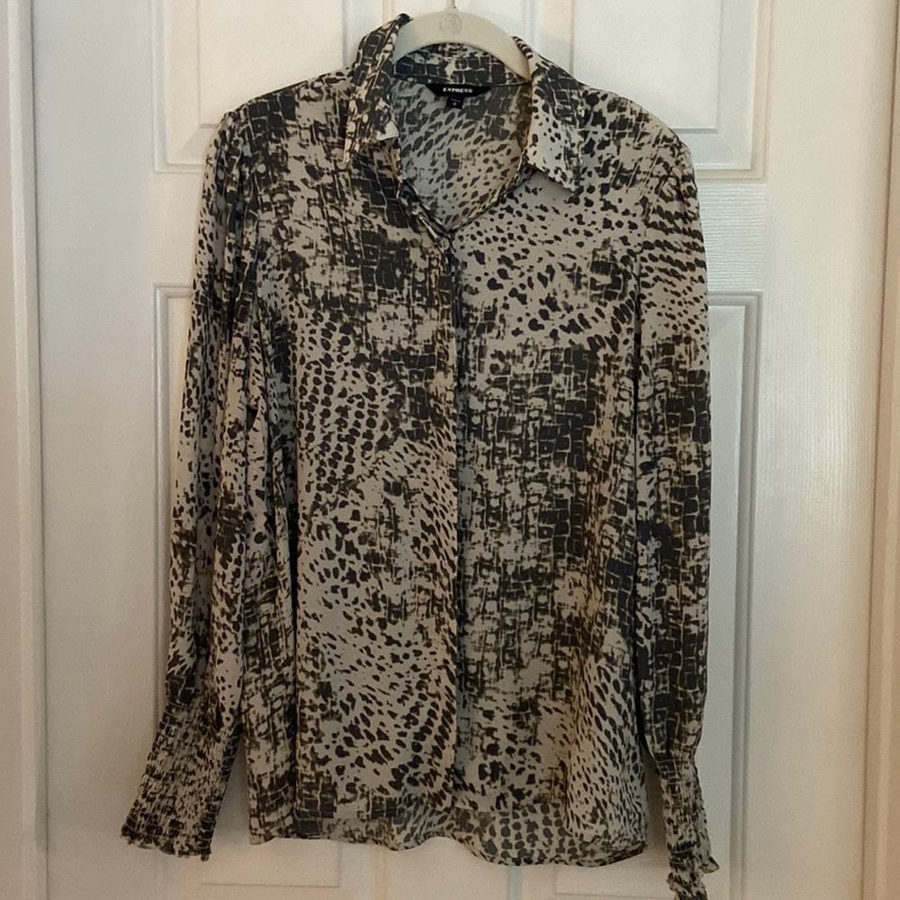 Express button down blouse